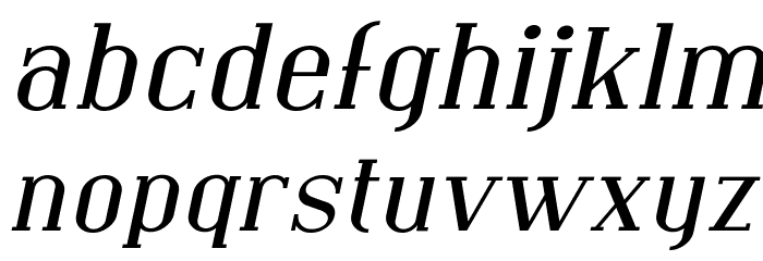 Covington Exp Italic Font LOWERCASE
