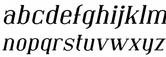 Covington Exp Italic फ़ॉन्ट लोअरकेस