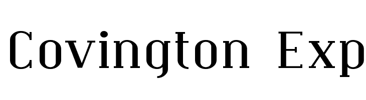 Covington Exp  免费字体下载