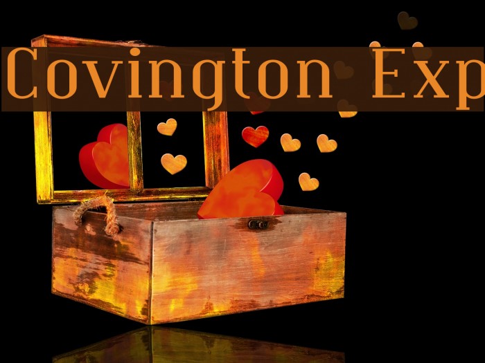 Covington Exp Font examples