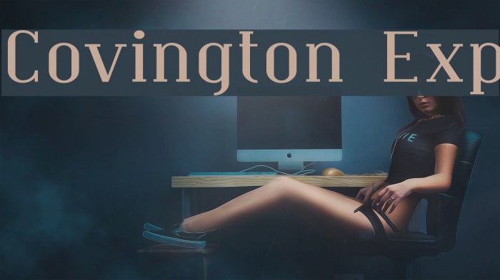 Covington Exp Font examples