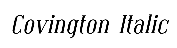 Covington Italic Font