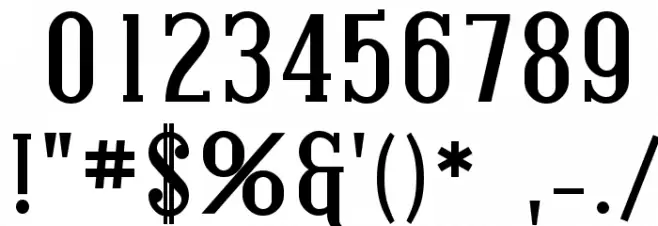 Covington SC Bold Font OTHER CHARS