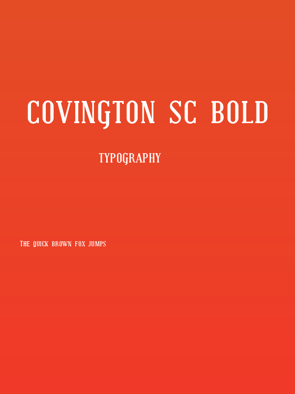 Covington SC Bold Poster