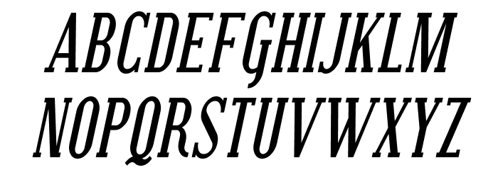 Covington SC Cond Bold Italic Font LOWERCASE