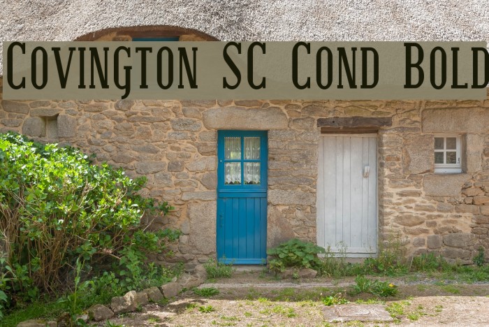 Covington SC Cond Bold Шрифта examples