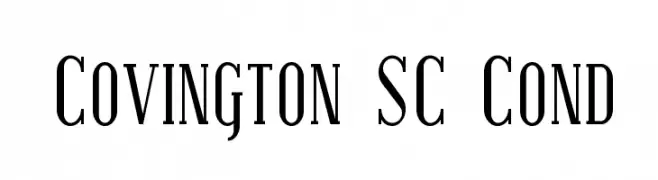 Covington SC Cond  フリーフォントのダウンロード