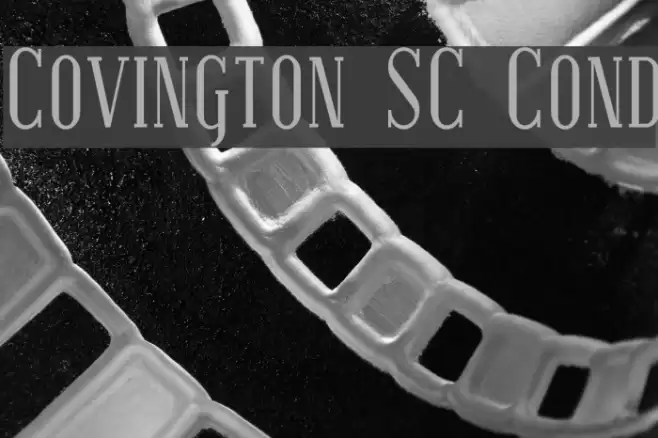 Covington SC Cond Font examples