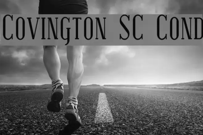 Covington SC Cond Font examples