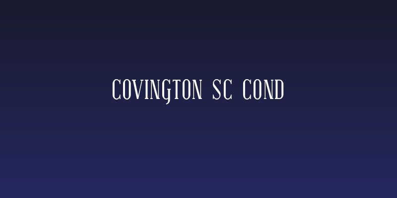 Covington SC Cond Social Header