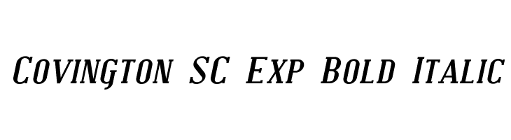 Covington SC Exp Bold Italic  Frei Schriftart Herunterladen