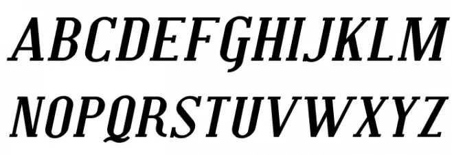 Covington SC Exp Bold Italic Schriftart Groß