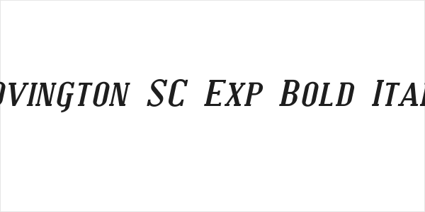 Covington SC Exp Bold Italic Logo