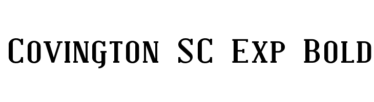 Covington SC Exp Bold Font