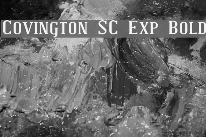 Covington SC Exp Bold Schriftart examples