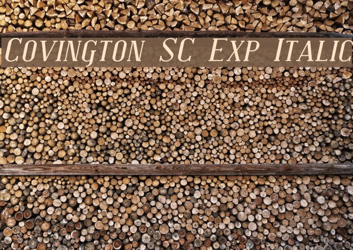 Covington SC Exp Italic Font examples
