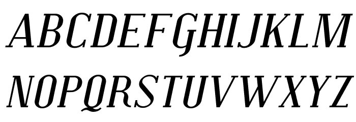 Covington SC Exp Italic Font LOWERCASE