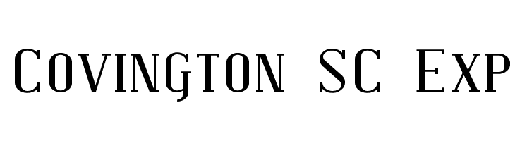 Covington SC Exp Font