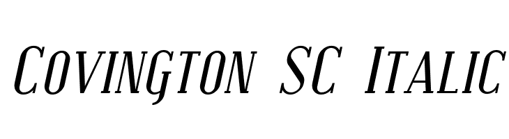 Covington SC Italic  Frei Schriftart Herunterladen