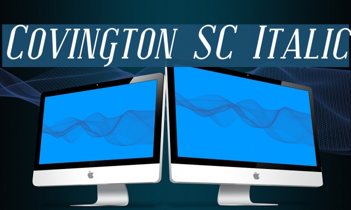 Covington SC Italic Font examples