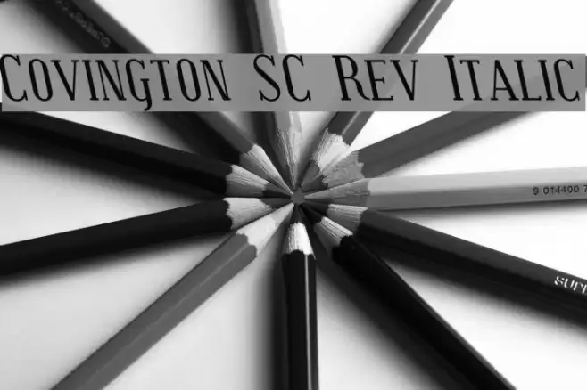 Covington SC Rev Italic फ़ॉन्ट examples