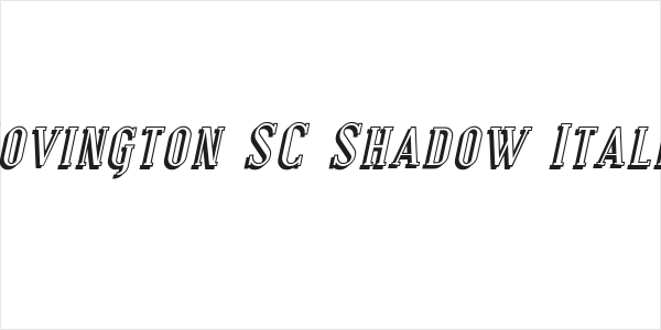 Covington SC Shadow Italic Logo