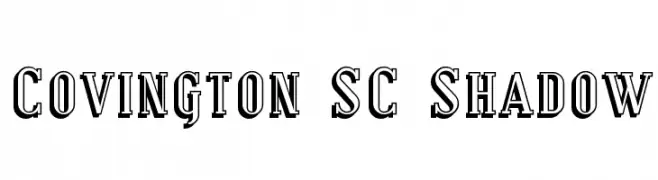 Covington SC Shadow  フリーフォントのダウンロード