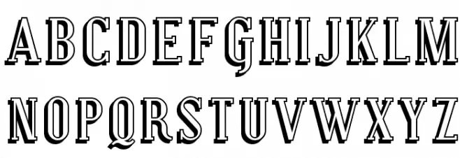 Covington SC Shadow Schriftart Groß