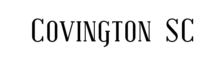 Covington SC  Frei Schriftart Herunterladen