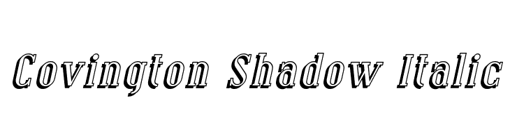 Covington Shadow Italic Font
