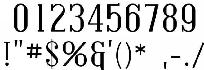 Covington Font OTHER CHARS