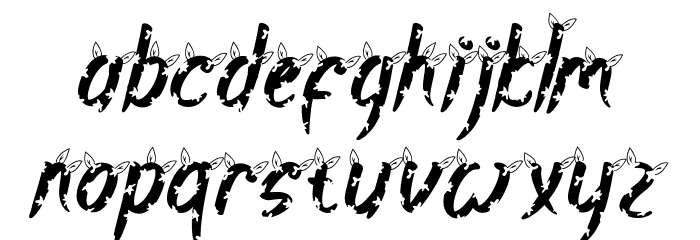 Cow Farm Demo Italic Font LOWERCASE