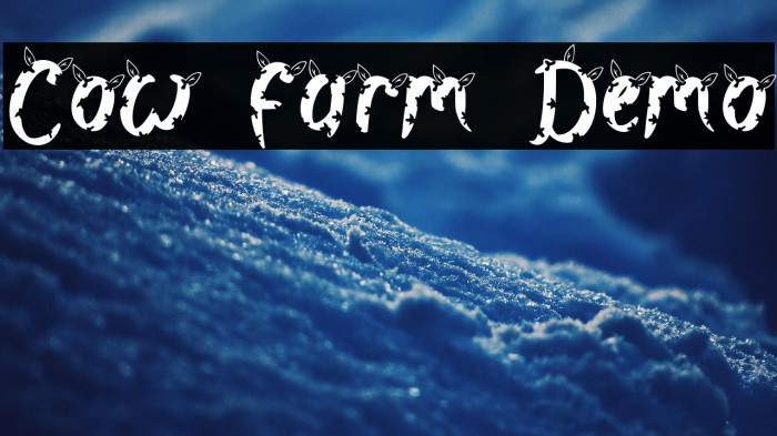 Cow Farm Demo Example 3