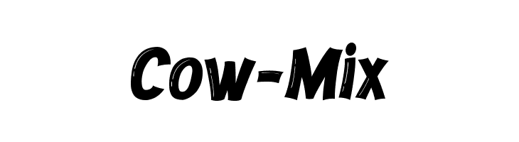 Cow-Mix  Скачать бесплатные шрифты