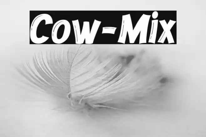 Cow-Mix Font examples