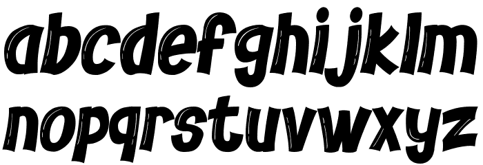 Cow-Mix Font LOWERCASE