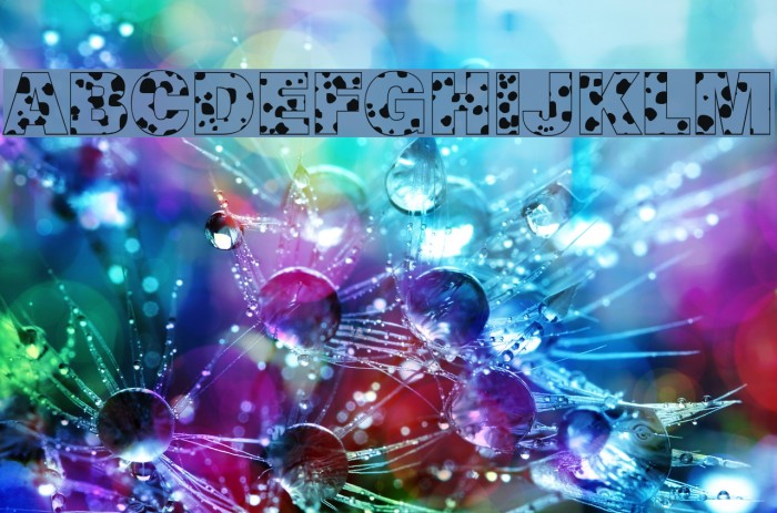 Cow-Spots Regular Fonte examples