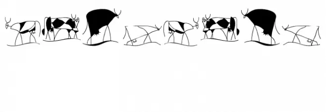 CowBats Font OTHER CHARS