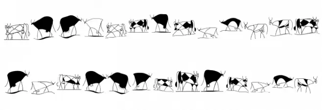 CowBats फ़ॉन्ट लोअरकेस