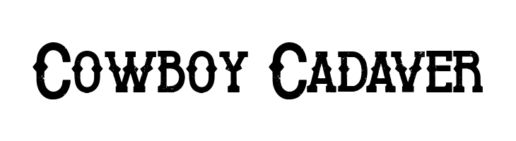 Cowboy Cadaver  font caratteri gratis