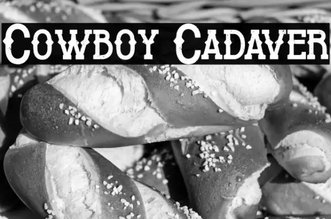 Cowboy Cadaver Font examples