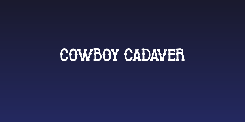 Cowboy Cadaver Social Header