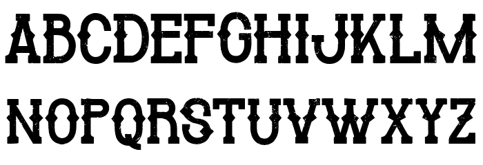 Cowboy Cadaver Font LOWERCASE