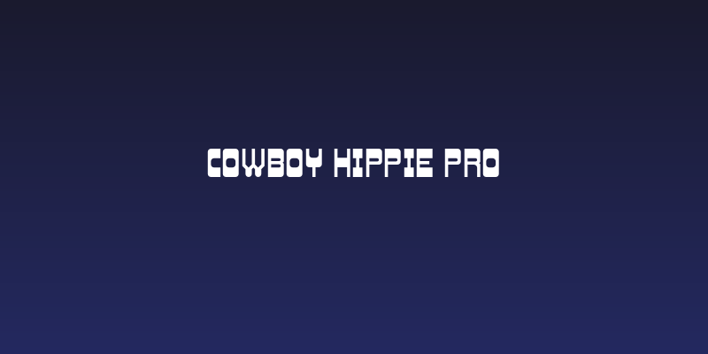 Cowboy Hippie Pro Social Header