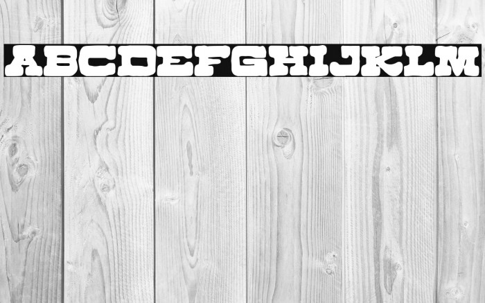 Cowboy Manero Font examples