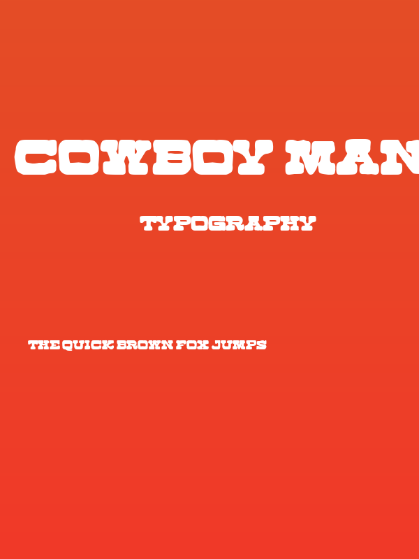 Cowboy Manero Poster