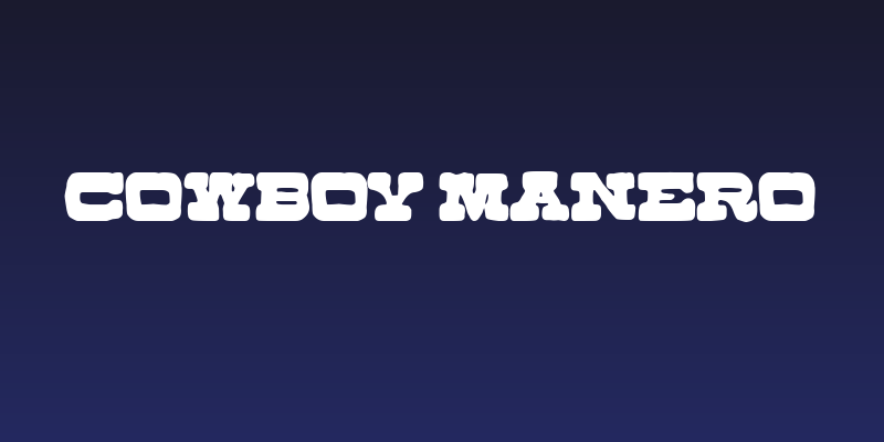 Cowboy Manero Social Header