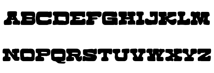 Cowboy Manero Font LOWERCASE