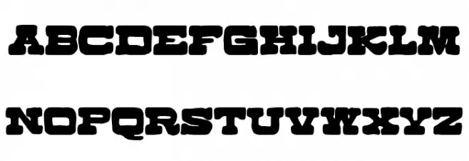 Cowboy Manero خط أحرف صغيرة