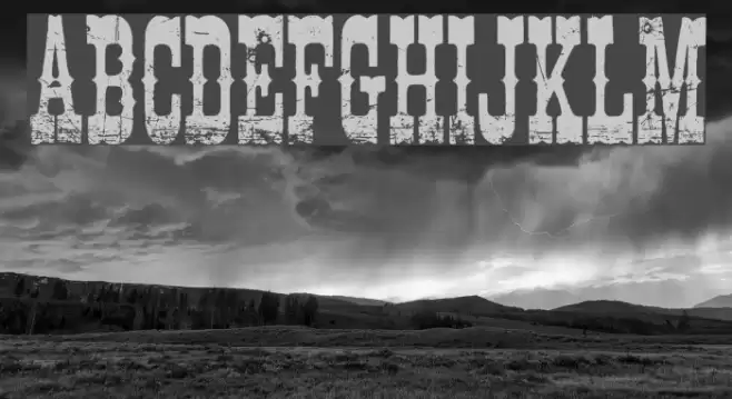 Cowboy Movie Font examples